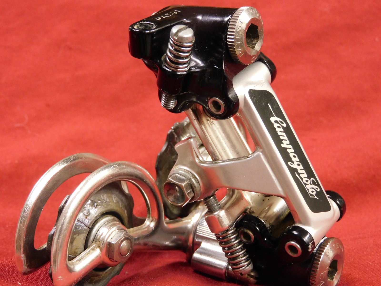 Vintage Pat. 81 Campagnolo 4001 Super Record Rear Derailleur w/ Titanium Bolts