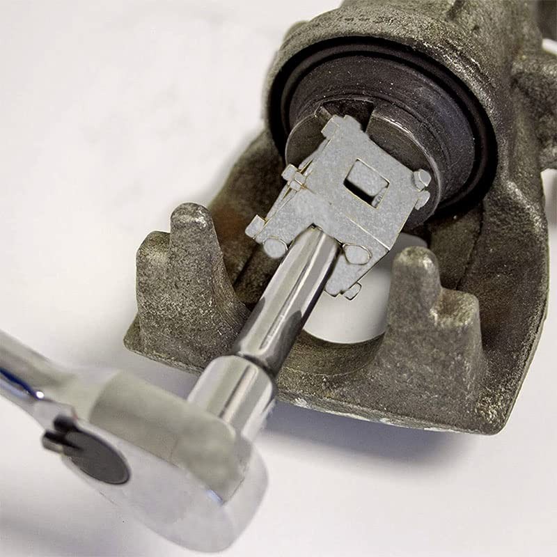 Acxico 1Pcs Car Rear Disc Brake Piston Retractor Tool Calliper Adaptor Silver