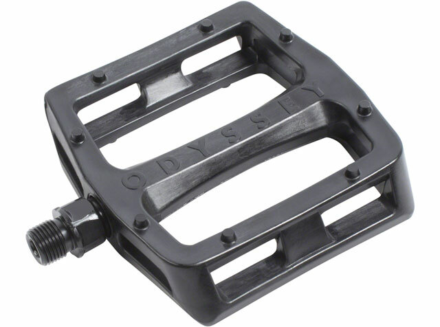Odyssey Grandstand PC Pedals – Platform, Composite/Plastic, 9/16″, Black