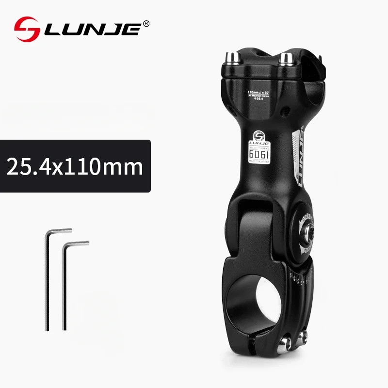 Adjustable Bicycle Handlebar Stem Variable 60/80 Degree Angle MTB Bike Riser Ult