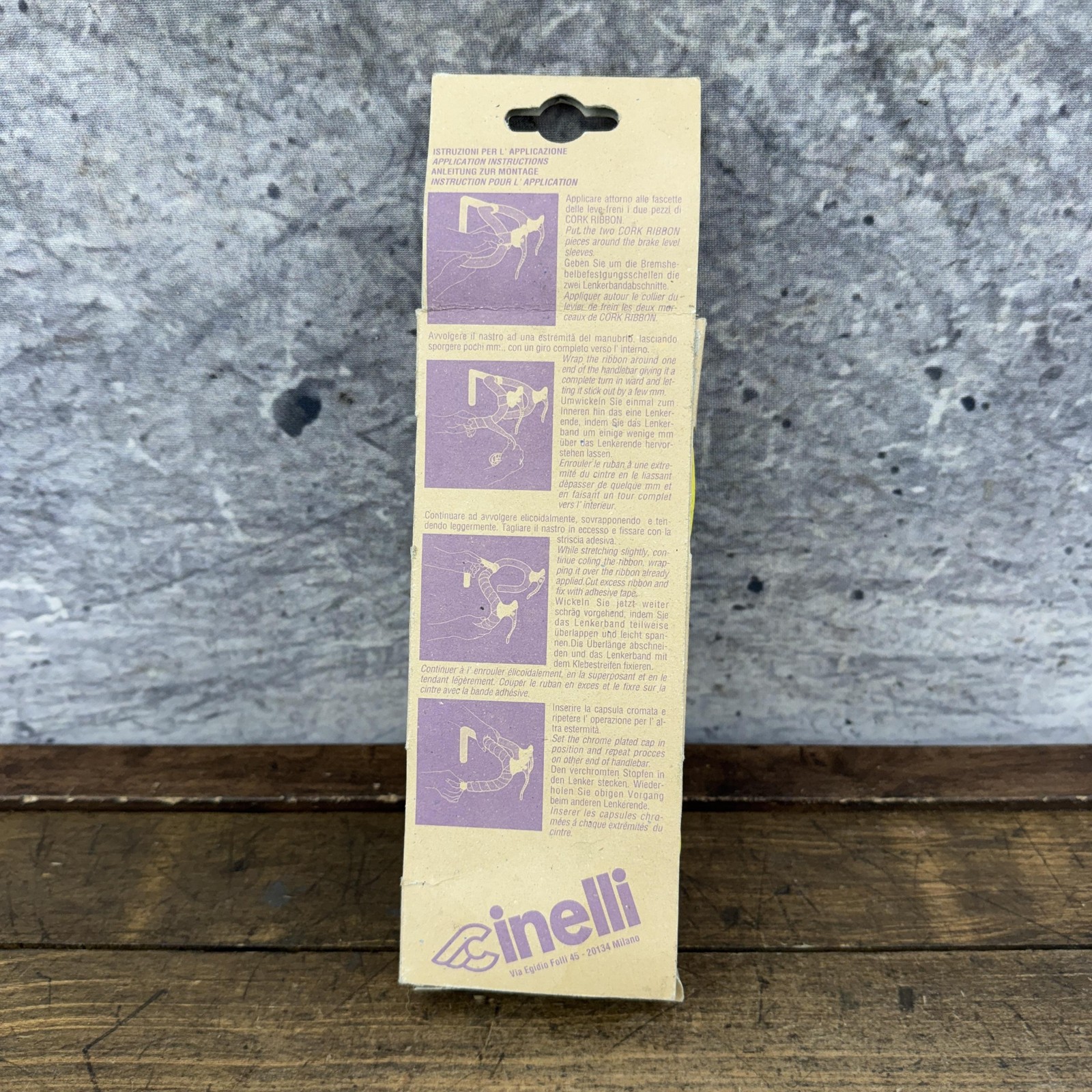 Cinelli Cork Ribbon Handlebar Tape Yellow Pair Road Bike Made Italy NOS Bar Wrap