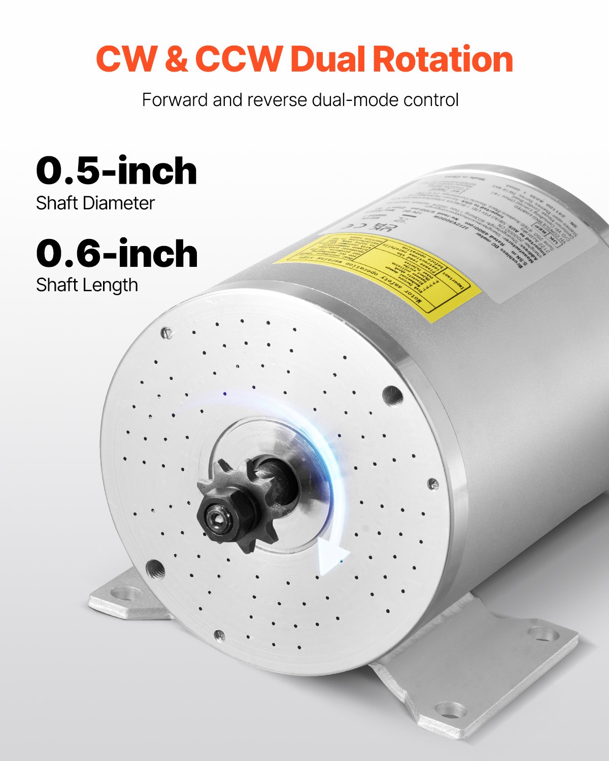 Uimoso 72V 3000W Brushless DC Motor Kit with Speed Controller, 4900 RPM