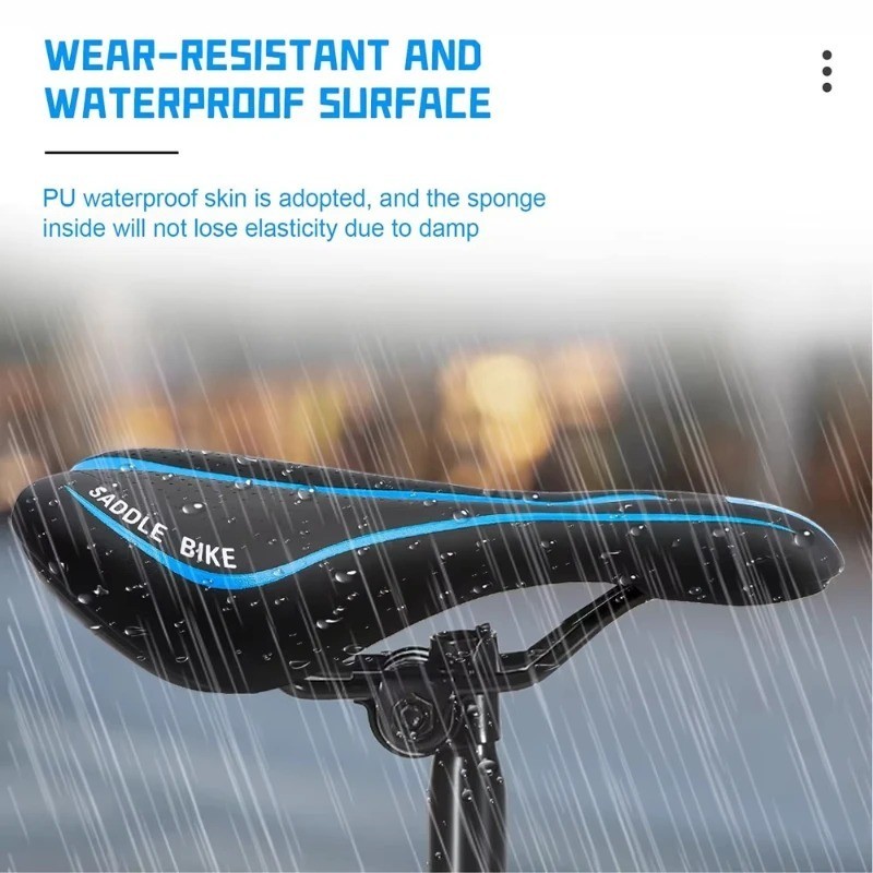 Soft Gel Bike Saddle Seat Comfort Bicycle Cycling Mountain Road Cushion Padded: