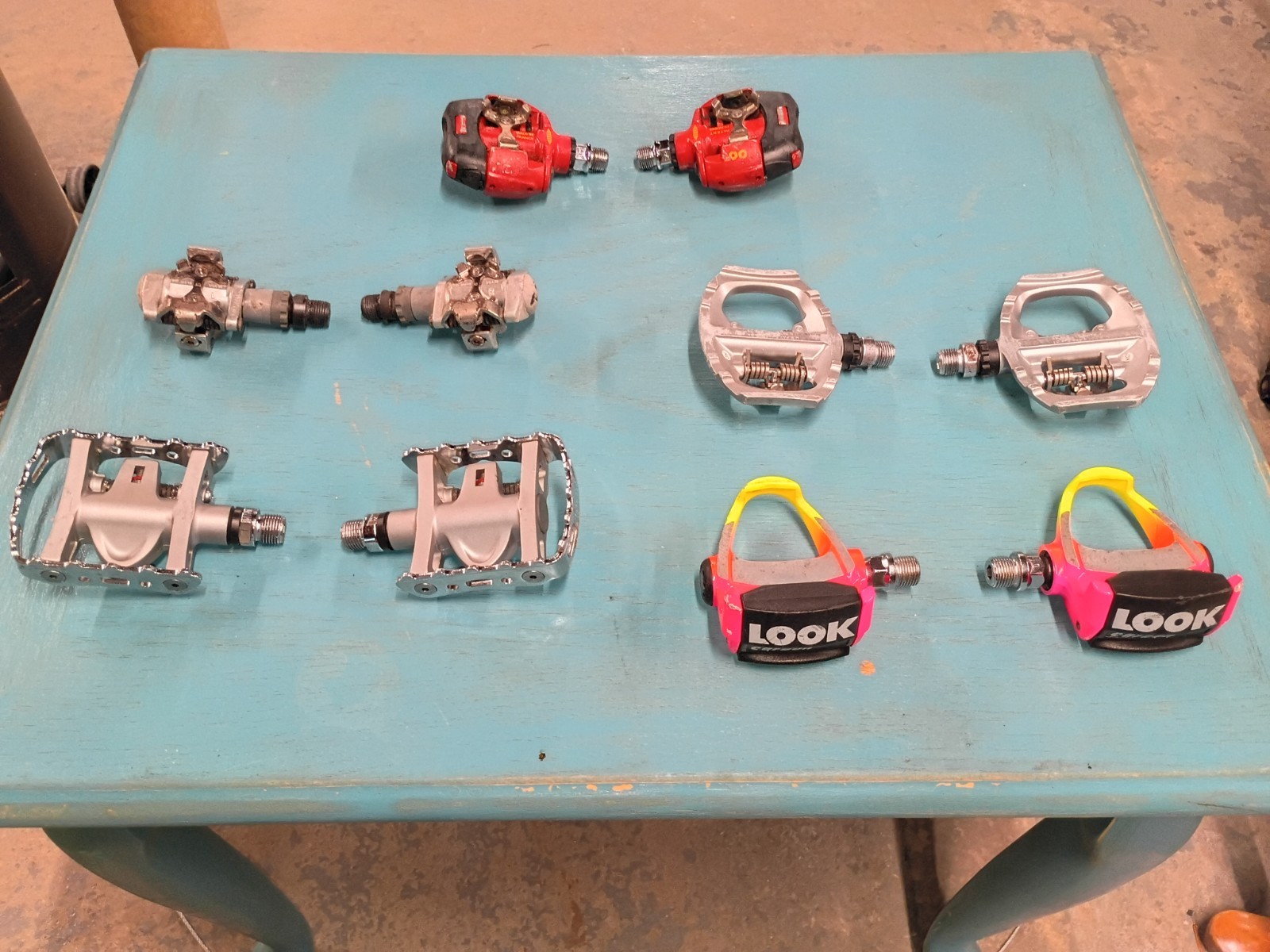 Vintage & Modern Clipless Pedals – Shimano SPD, Look S2 Moab, Look ARC Carbon