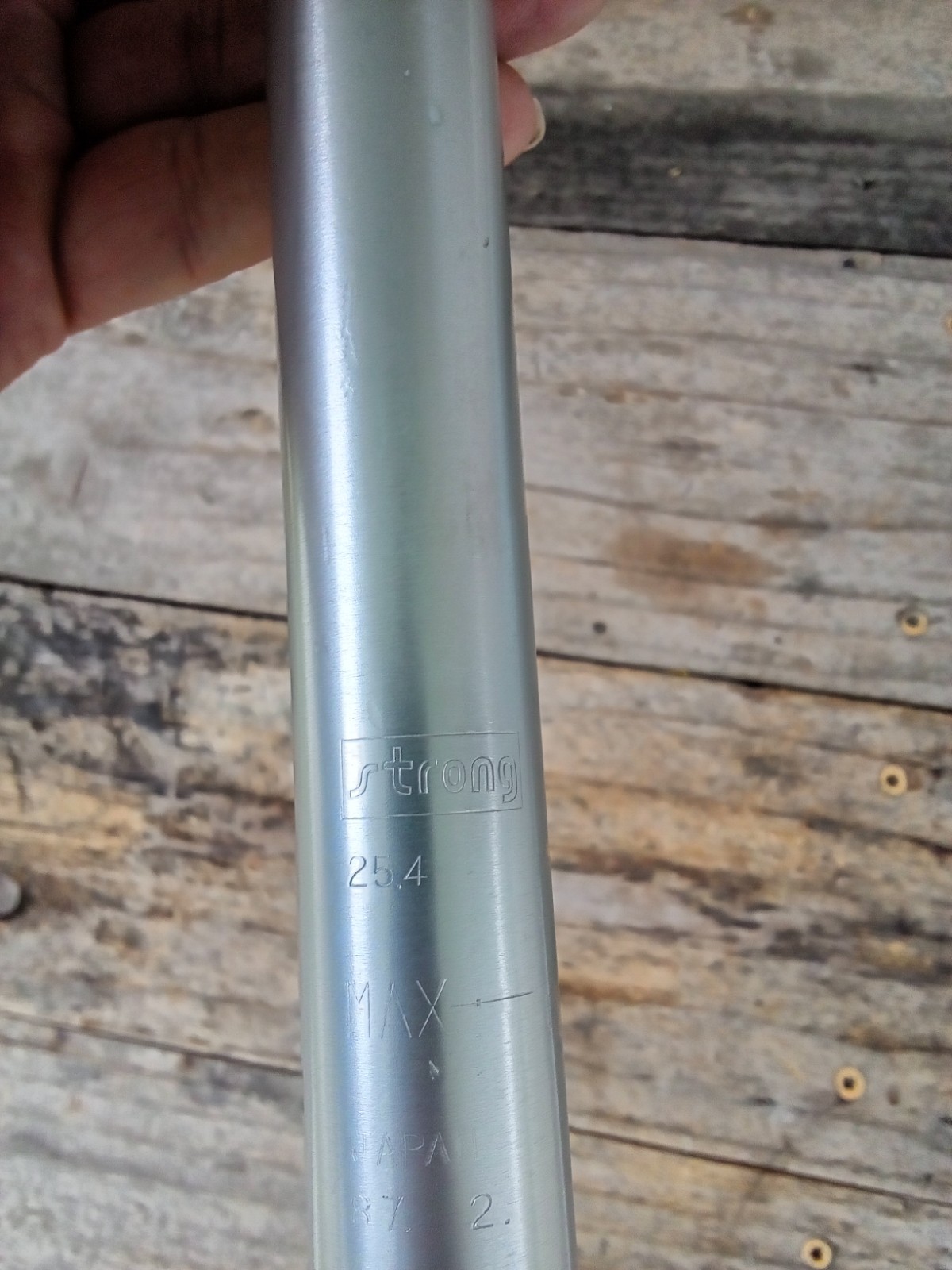 NOS 1987 Strong 25.4mm Seatpost- BMX ATB Road Bike Touring- Japan Offset-80’s