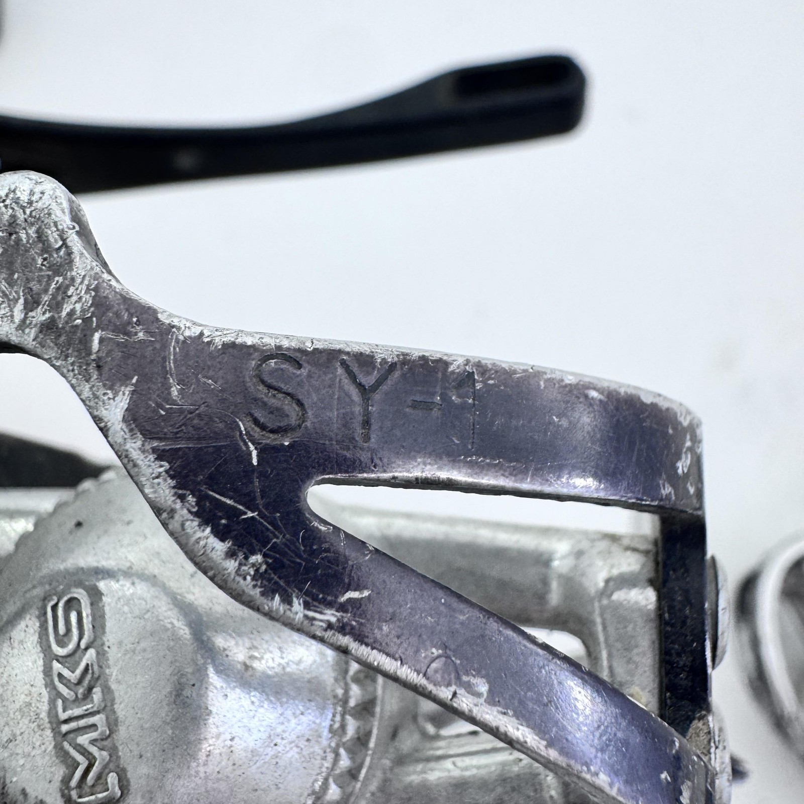 Vintage MKS Sylvan SY-1 Bike Pedals Christophe 9/16 in Toe Clips Black A68