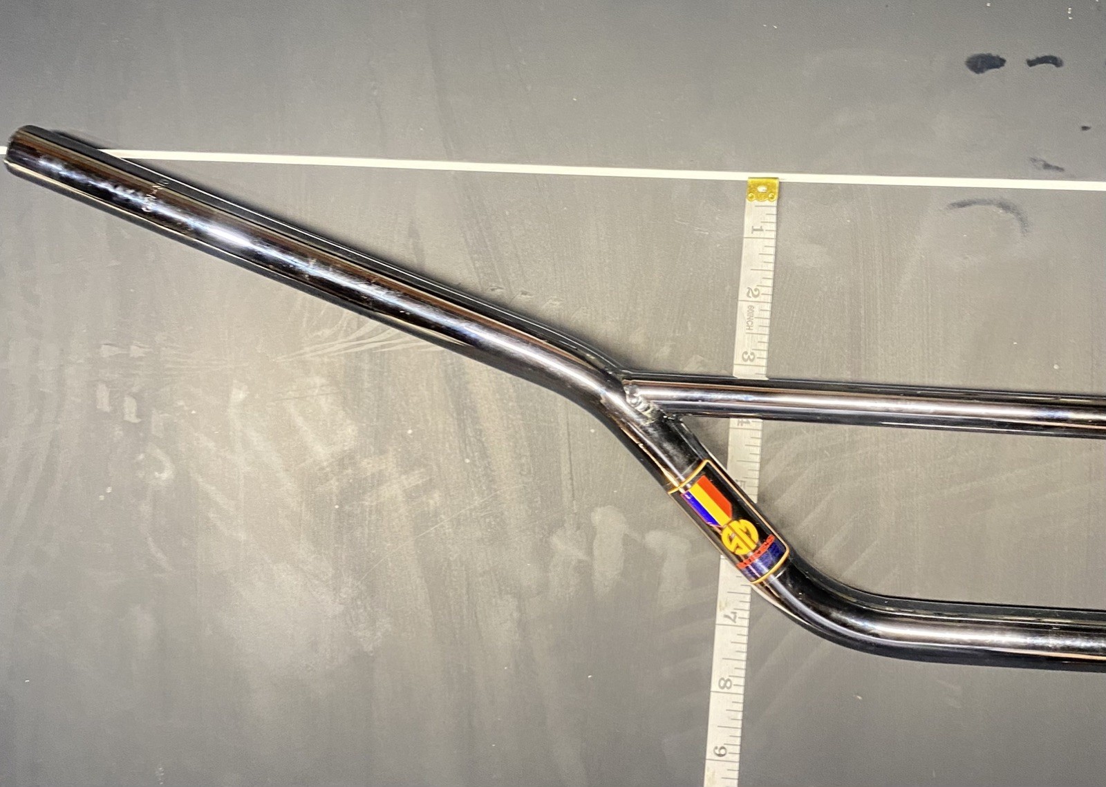 S&M Bikes Mad Dog MX handlebar CHROME-old mid school vintage BMX,GT,Redline,etc.