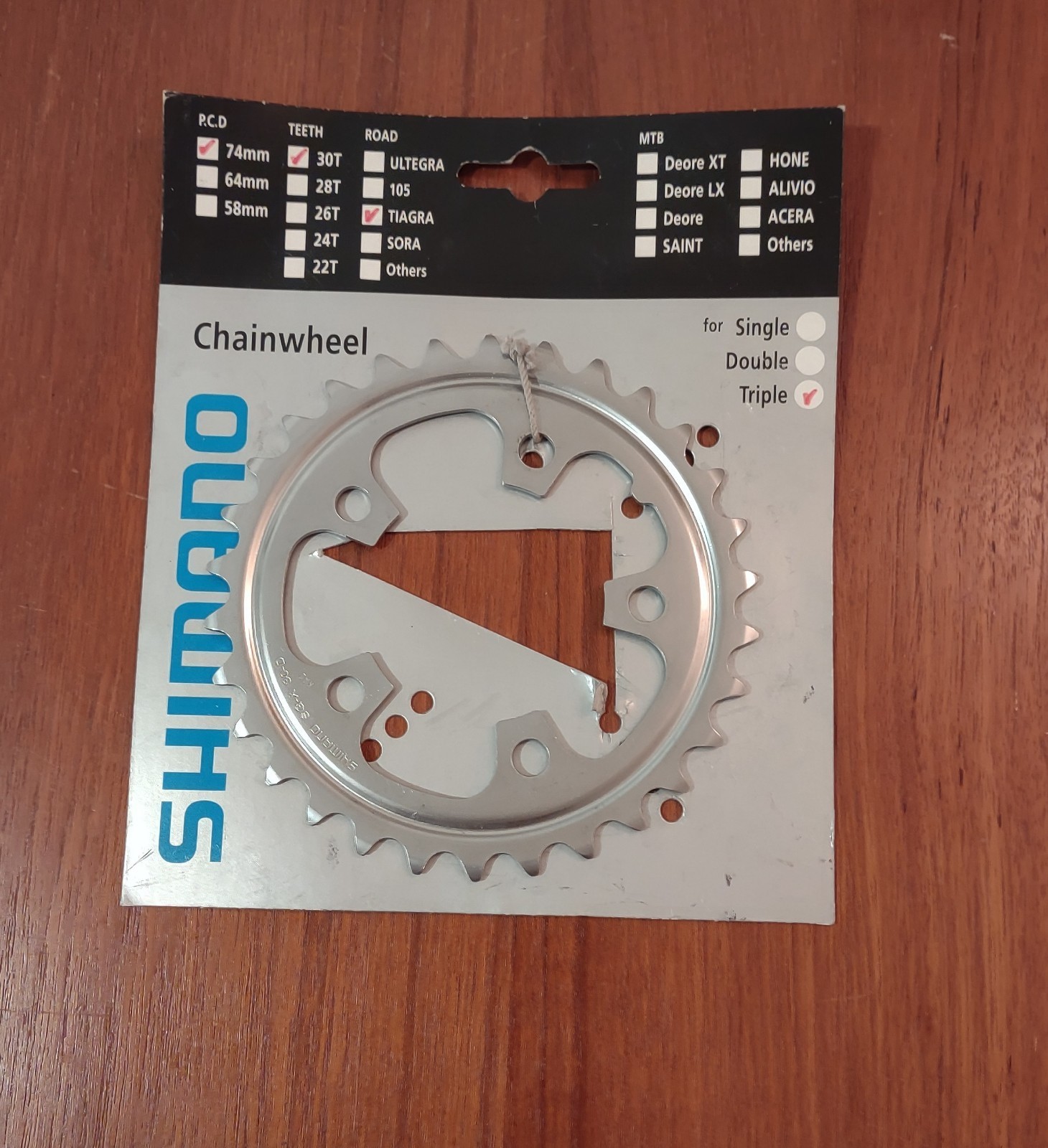 Vintage Bike Shimano Chainring 4503 30 Tooth 74 mm NOS