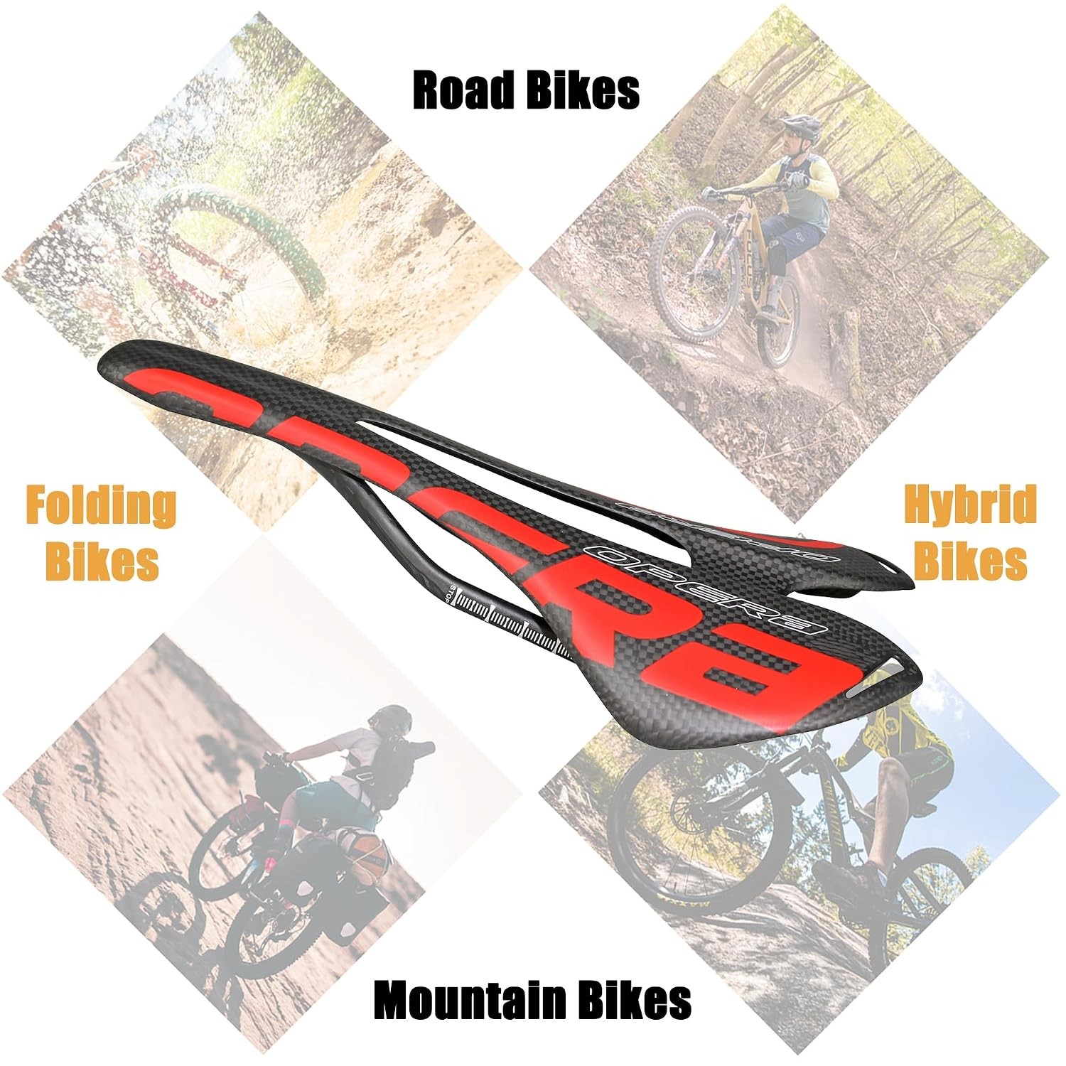 Carbon Fiber Bike Seat Mountain Bike Saddle Super Lightweight Carbon Fiber