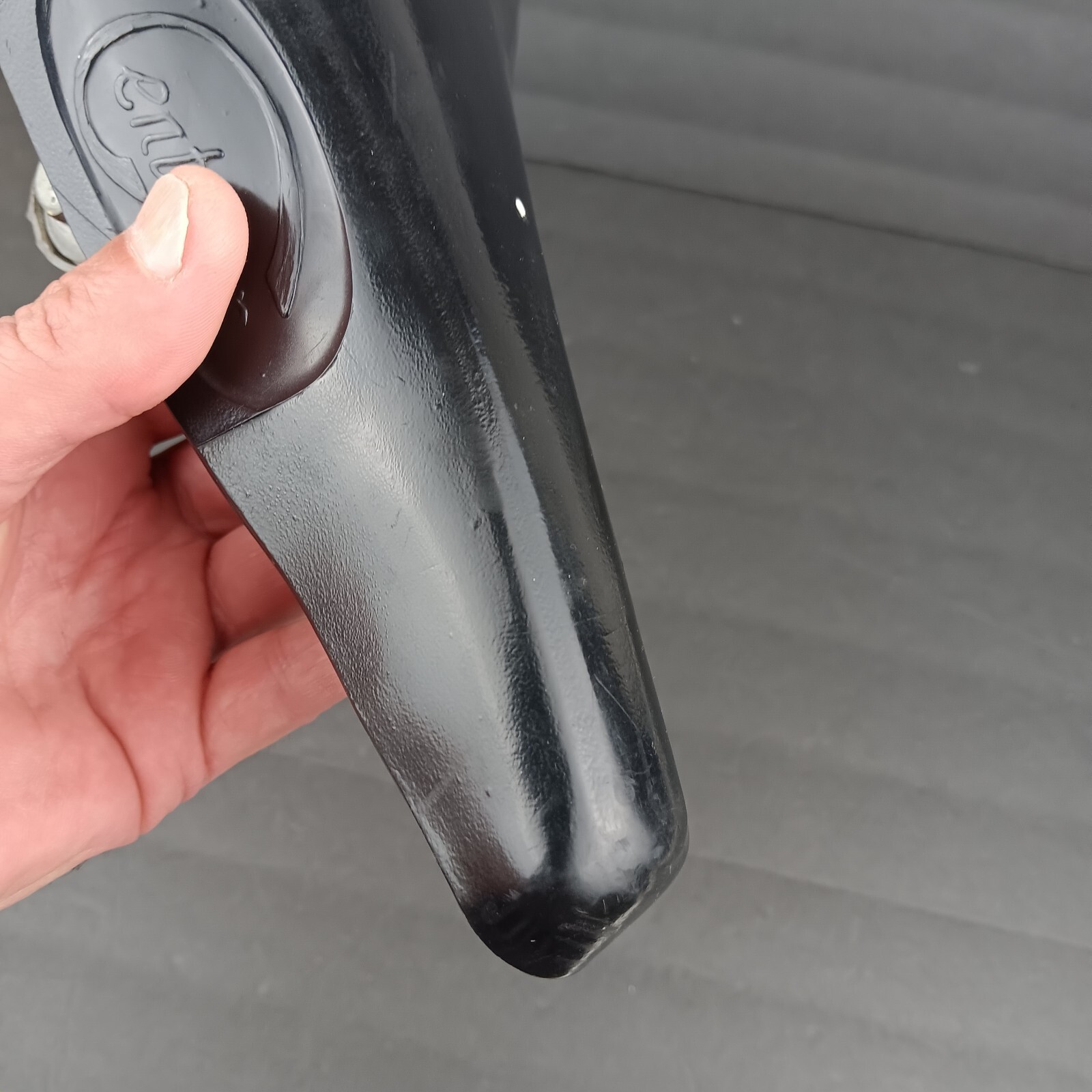 Vintage Centaur Italy Spring Bicycle Seat 10.25″×5.75″ Inches Black Vinyl Rubber