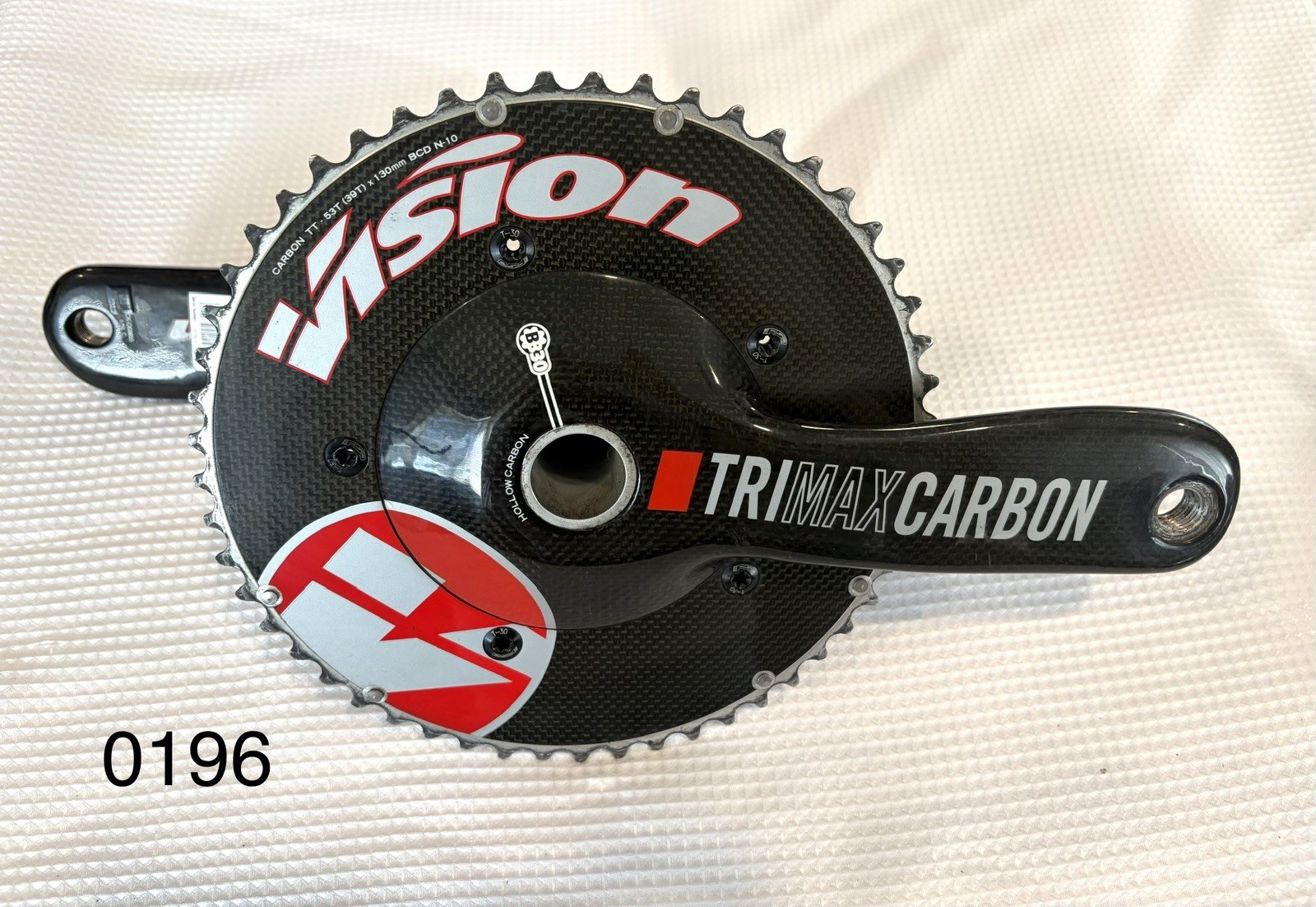 Vision Trimax Carbon TT Crankset 53T/39T x 130mm BB30 172.5mm