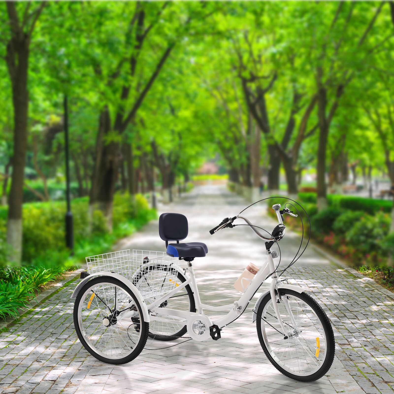 Bike Seats for Wide Adult Tricycle Women Backrest Saddle Bik Seat w/Backrest new