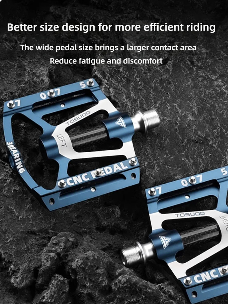 CNC Aluminum Alloy Anti-Slip Bicycle Pedals for MTB & Road Bikes