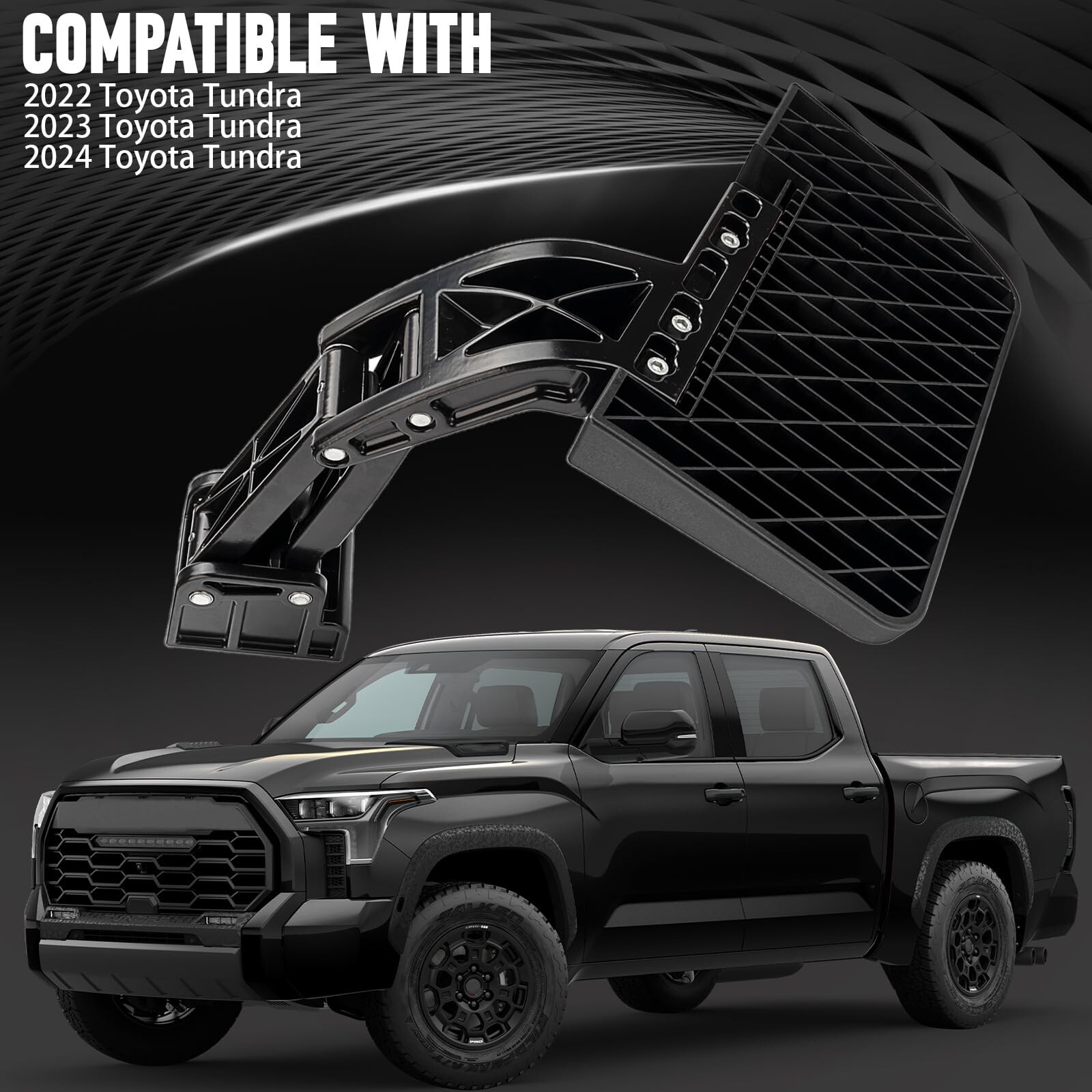 Rear Bed Step Retractable Bumper Truck Tailgate Step Compatible with Toyota T…
