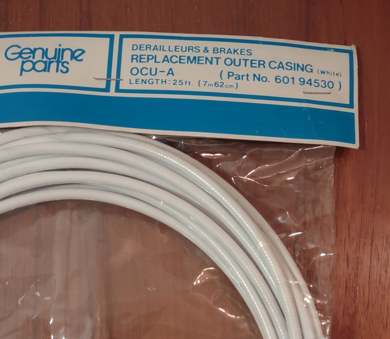 Vintage New Bike Bicycle Shimano Shift Brake 25 Feet Cable Housing White