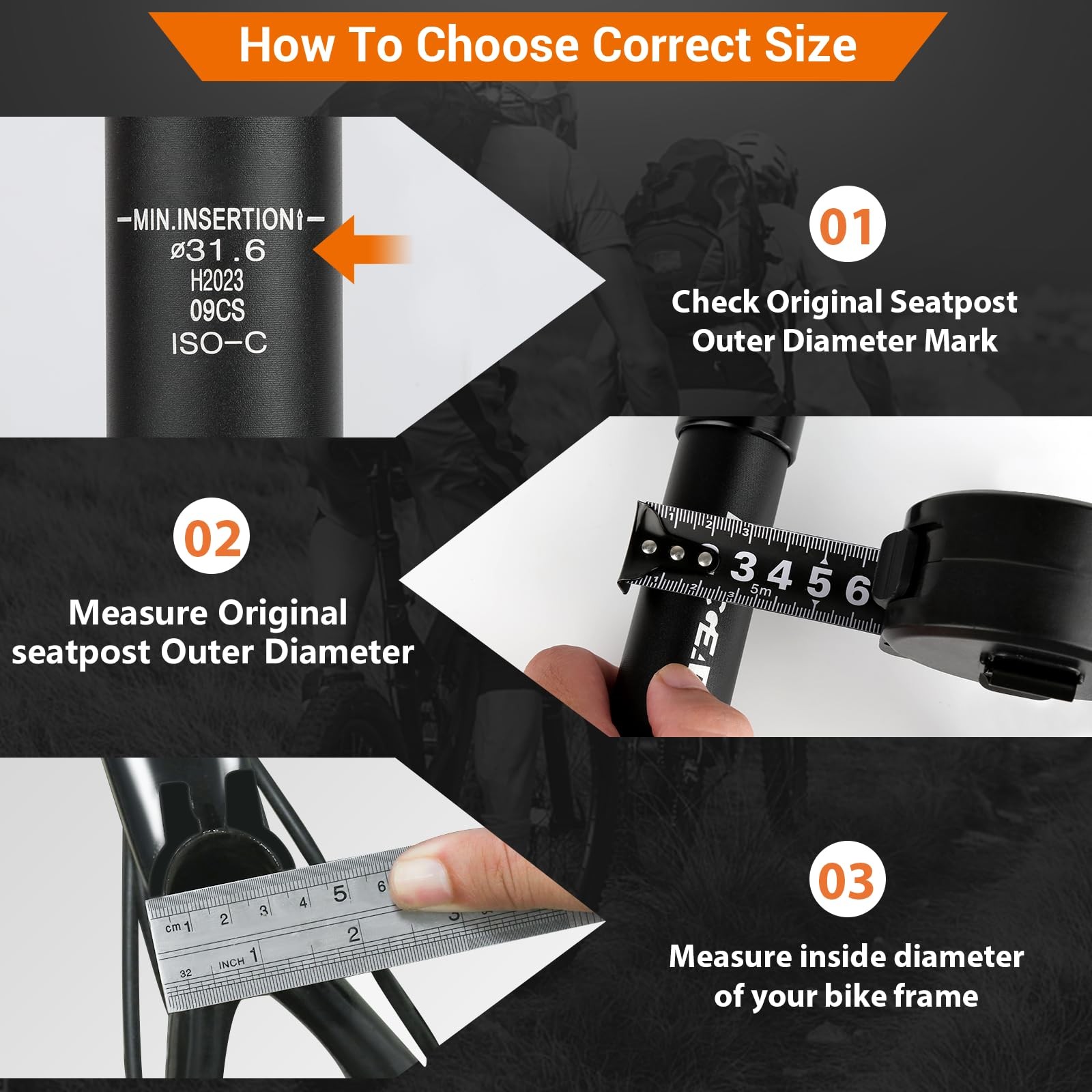 Bicycle Suspension Seatpost Adjustable Shock Absorber Bike Seat Post Rod