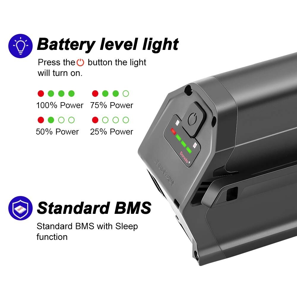 Aventon Pace 500 Battery 48V 16Ah Ebike Battery replacement 460mm Length
