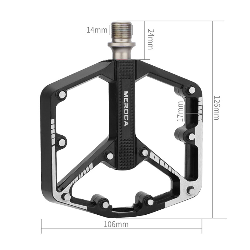 2pcs 9/16″ Mountain Road Bike Pedals DU + Bearing Cycling Bicycle Pedals MTB