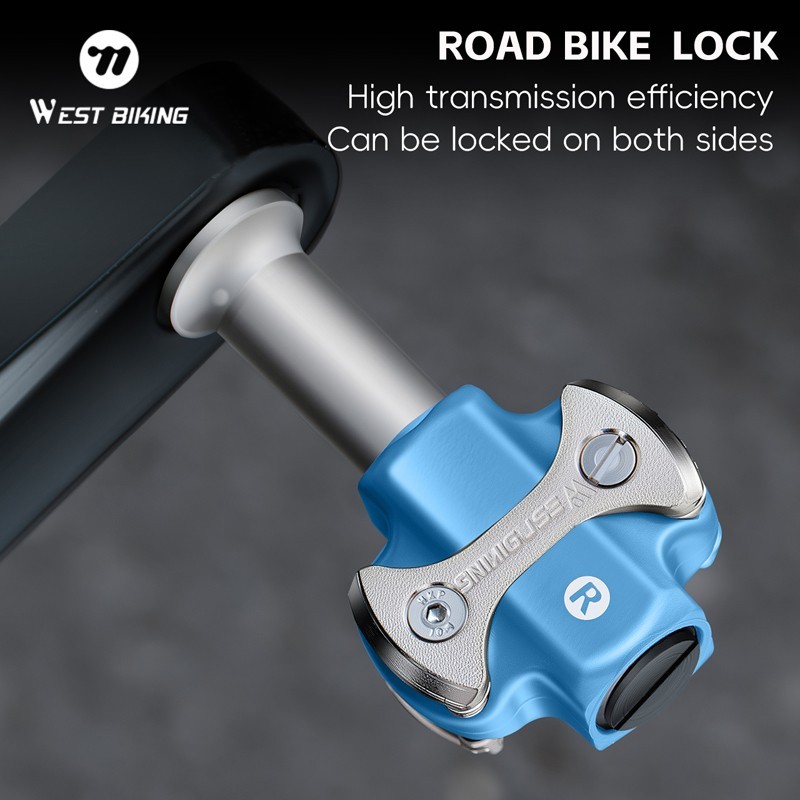 Road Bike Lock Pedals 3 Bearing for SPEEDPLAY Bicycle Clipless Pedals Blue