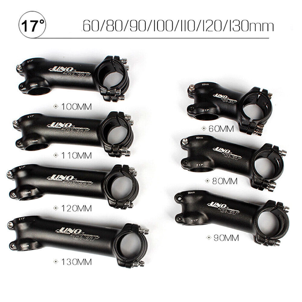 Fit UNO Stem 7°/17°/35°Mountain Road Bike Handlebar Stem Aluminum 31.8*60-130mm