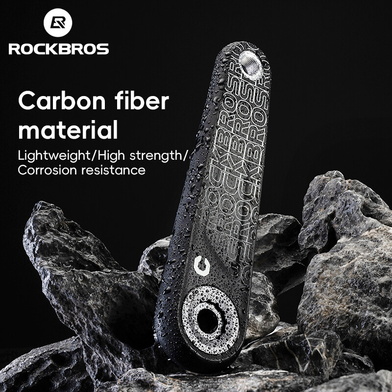 ROCKBROS Road Bike Carbon Fiber Crank Arm 110BCD Lightweight Crankset