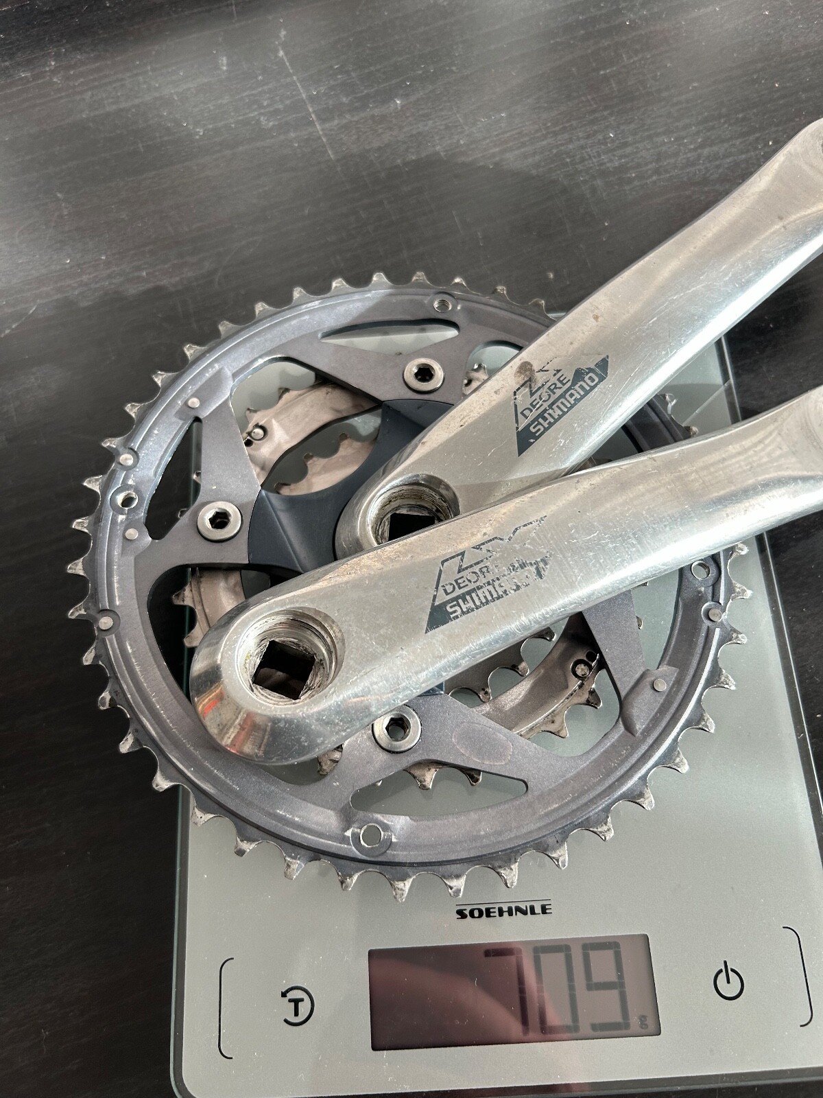 Shimano Deore LX FC-M570 Crankset, 175mm, 44/32/22 9s