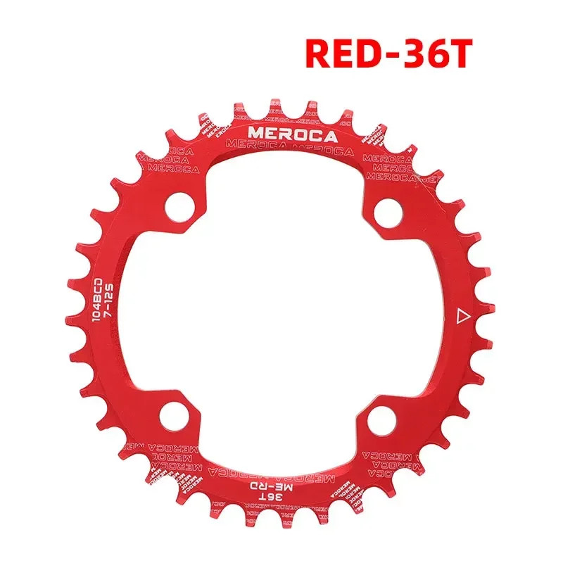 Ultralight 104BCD Round Narrow-Wide MTB Chainring 32T/34T/36T/38T Bicycle Parts