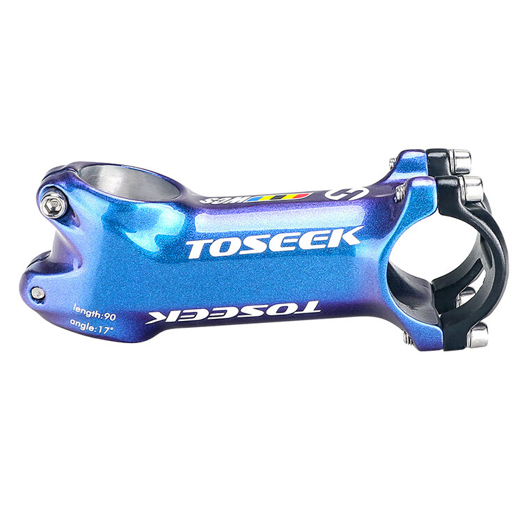 MTB Road Bike Handlebar Stem 31.8mm Aluminium Alloy Bicycle Stem Riser Toseek