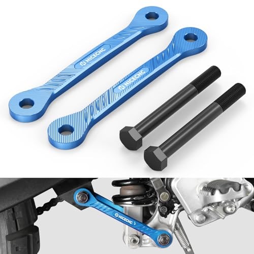 Motorcycle 1.5IN/38MM Suspension Lowering Link Lowering Linkage Blue