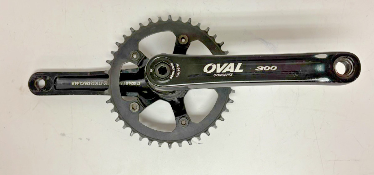 Oval Concepts 300 172.5mm Aluminum Crankset Deckas 40t Chainring SRAM Tripeak BB