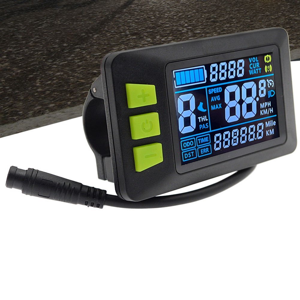 USB Enabled Intelligent LCD Display for Electric Bike Speed Monitoring