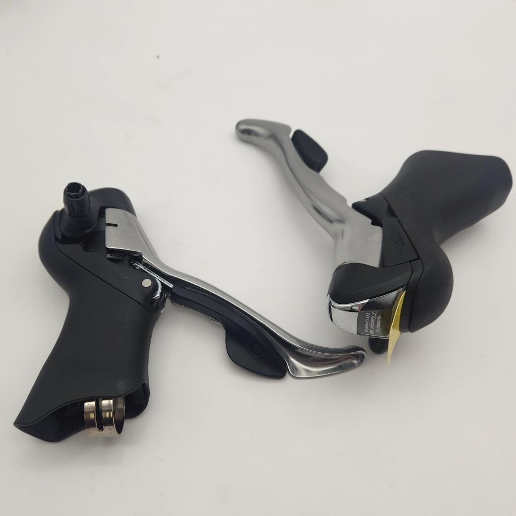 Shimano Tiagra ST-4600 2×10-Speed Road Bike Shift Lever Set Black / Silver OPEN