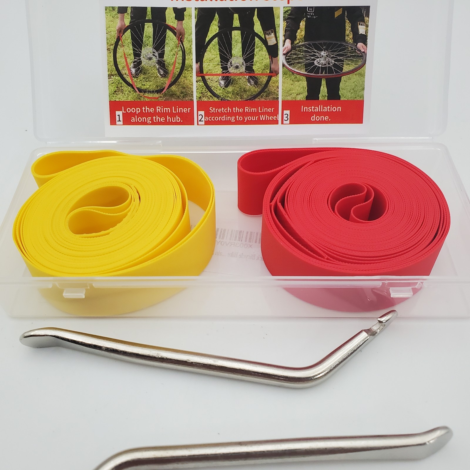 WINDIR 2 Pack Bicycle Rim Liner Strips Nylon 20» Bike Tire Liner Tape
