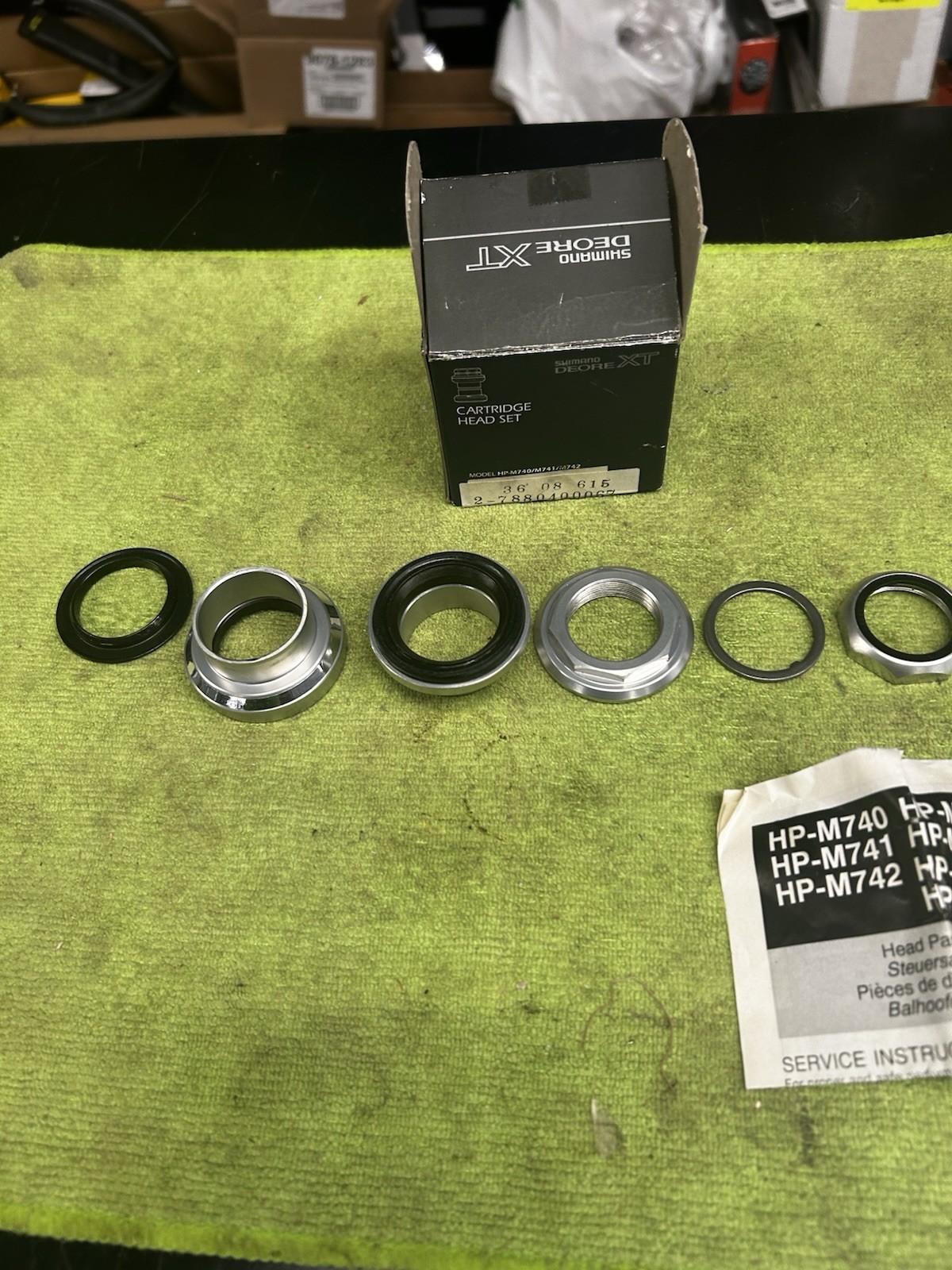 VINTAGE NOS SHIMANO DEORE XT HEADSET 1 1/8 THREADED SEALED BEARING HP-M741