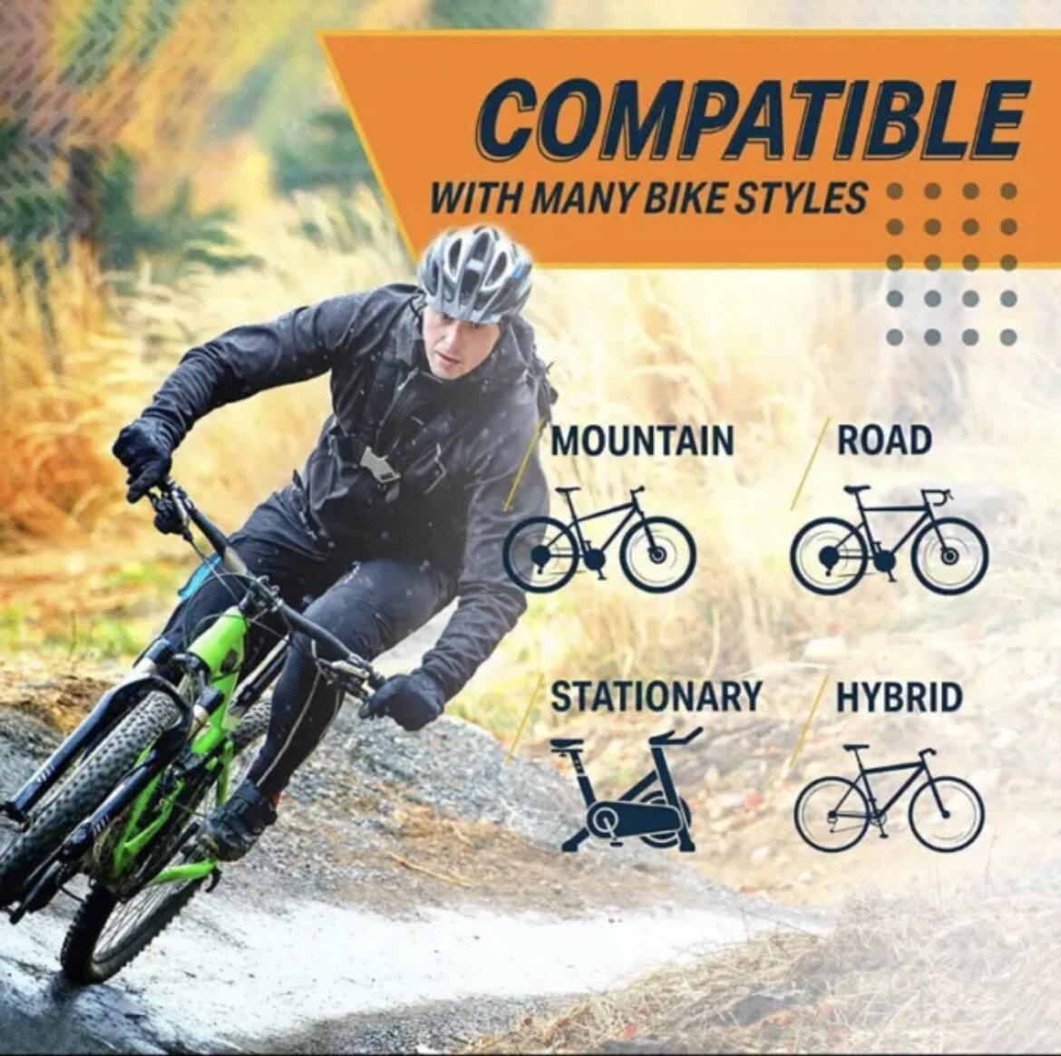 Bikeroo Oversized Bike Seat – Men’s or Women’s Indoor/Outdoor Universal Mounting