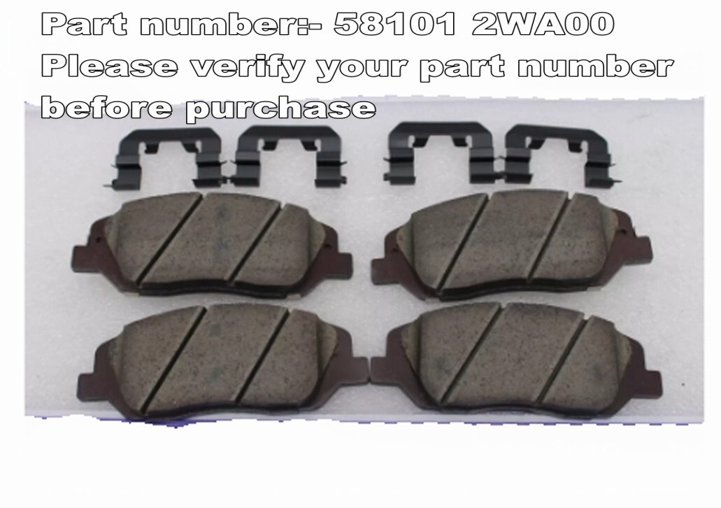 hyundai santa fe 3.3L 13-15 compatible front brake pad kit 58101-2WA00