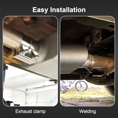2.5″ Offset inlet/Center Outlet Universal Exhaust 2.5″ Offset In/ Center Out