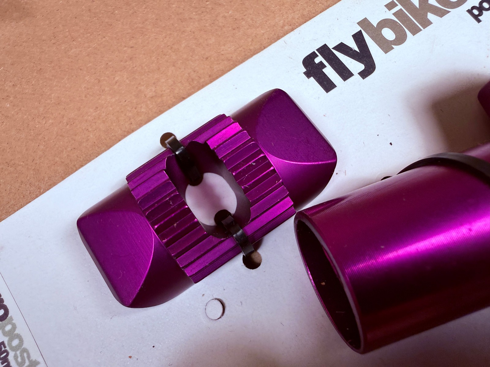 New Flybikes Micropost BMX Bike Seatpost 50mm Aluminum Purple – Free Shipping