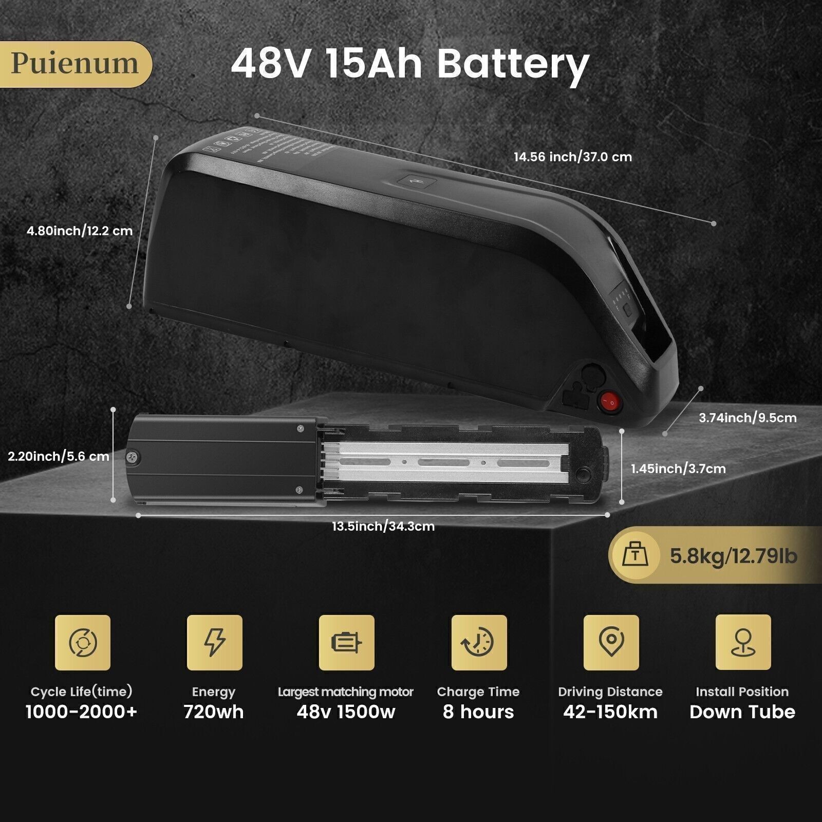 52V 48V 36V Hailong Battery 5Pin for≤2000W eBike Electric Bike Motor 30A/40A BMS
