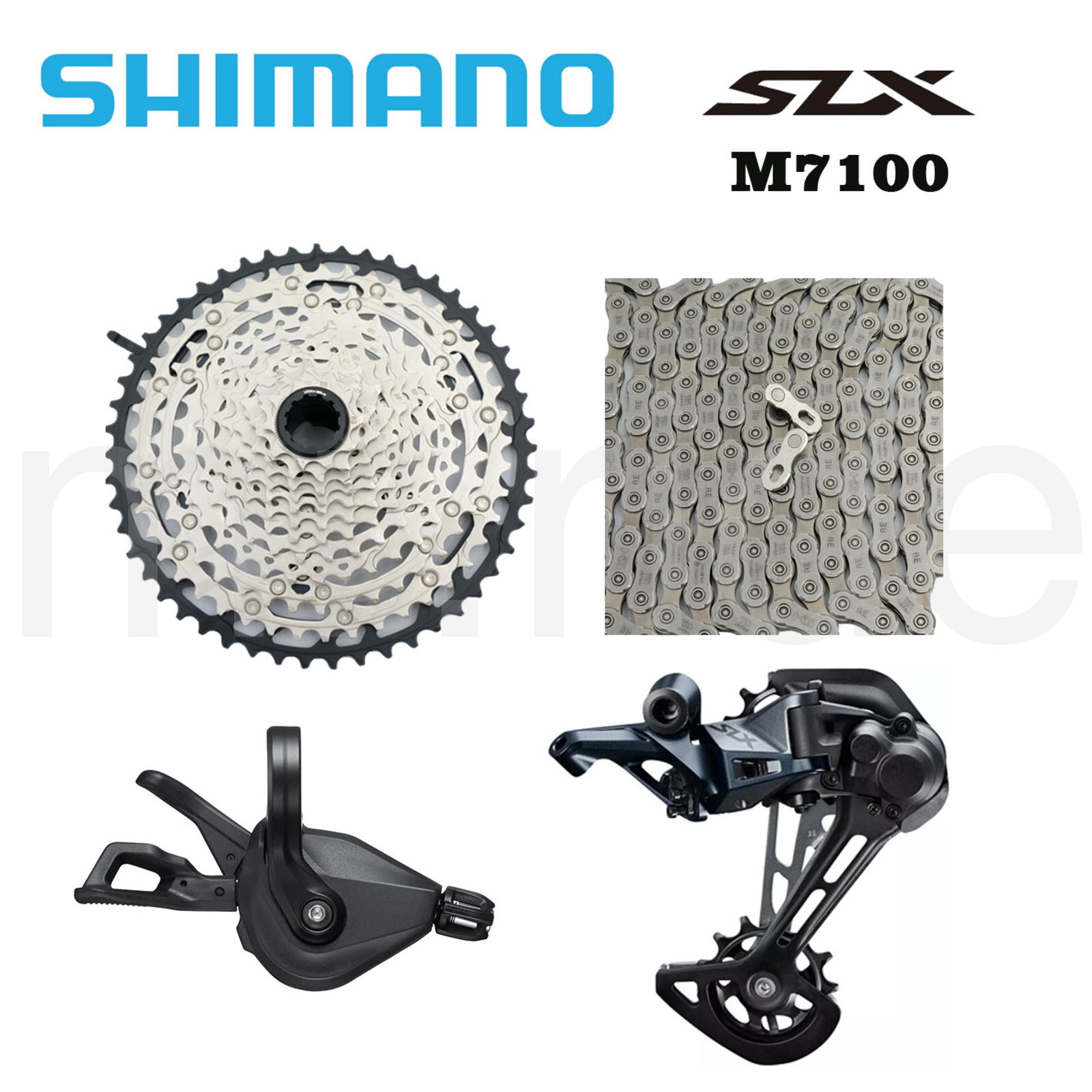 Shimano SLX M7100 1 x 12Spd Bike Group set 4pc Shifter,Derailleur,Cassette 51T