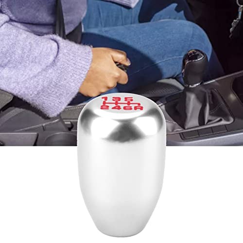 2.25 Inch Universal Manual Gear Shift Knob – Direct Replacement 6 Speed Silver