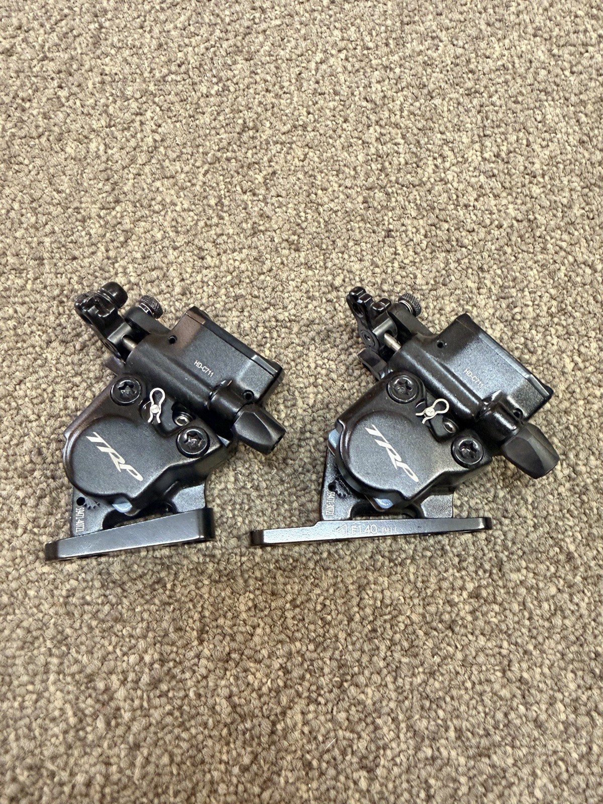 TRP HYRD Road Flat Mount Front+Rear 160 Cable Hydraulic Disc Brake Caliper Black