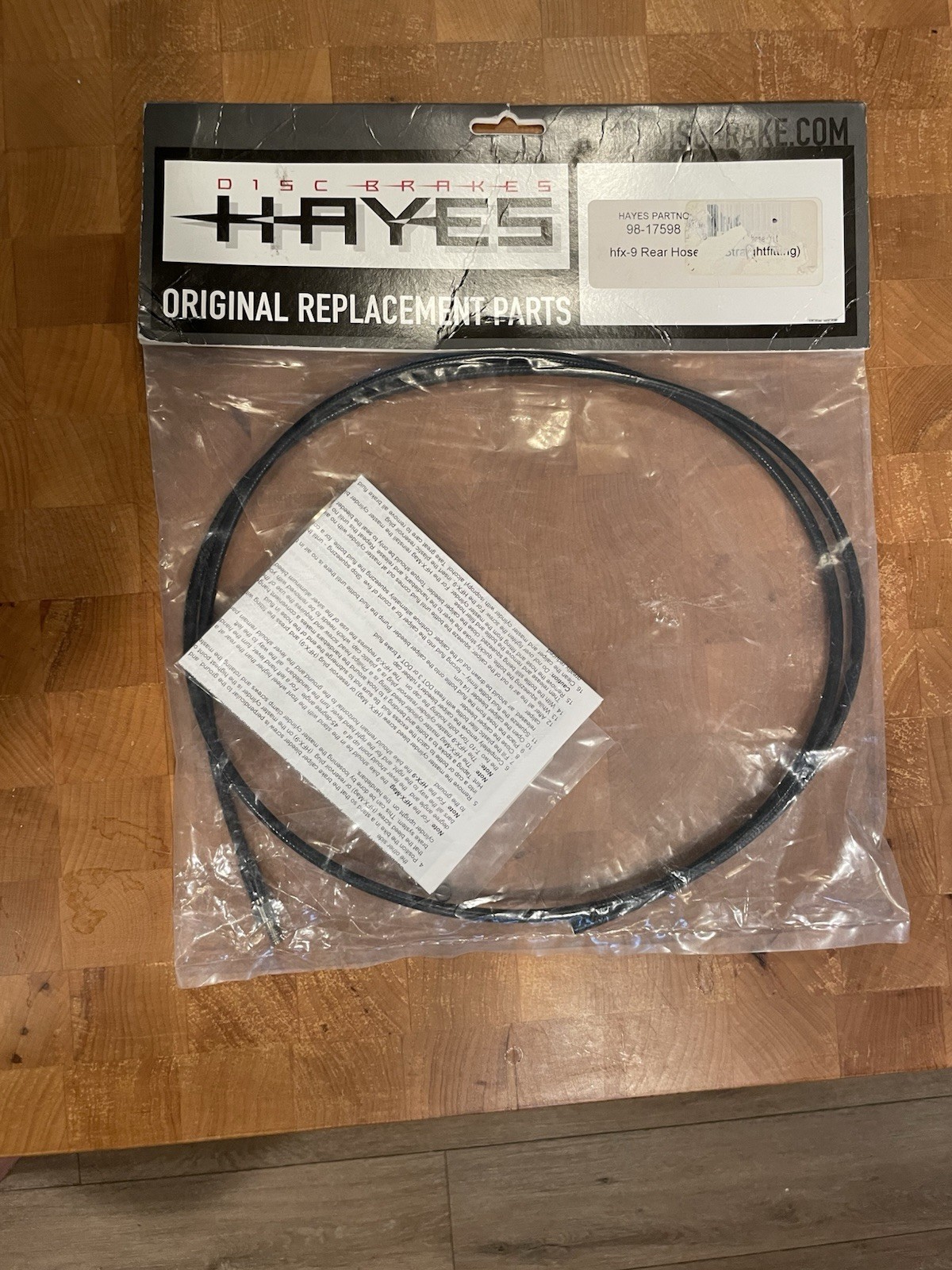 Hayes HFX Brake Hose Kit 1500mm New Complete With Fittings