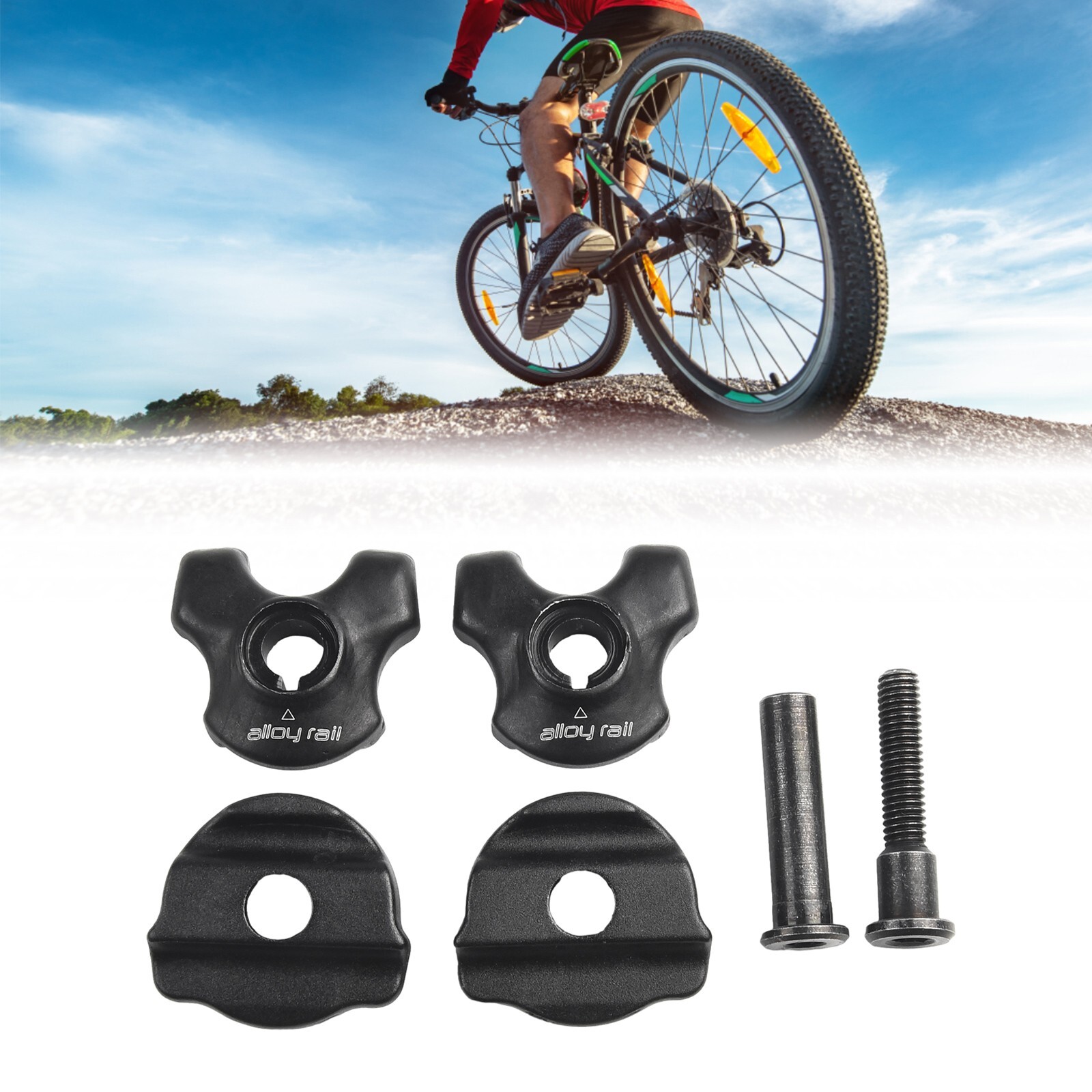 Bike Seatpost Clamp For Carbon Saddle Rails 7×9/7x7mm Bicycle Oval/Round Clip