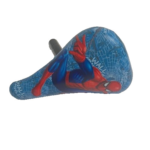 Spiderman Kids Bike Saddle with 25.4 Seatpost and Saddle Clamp