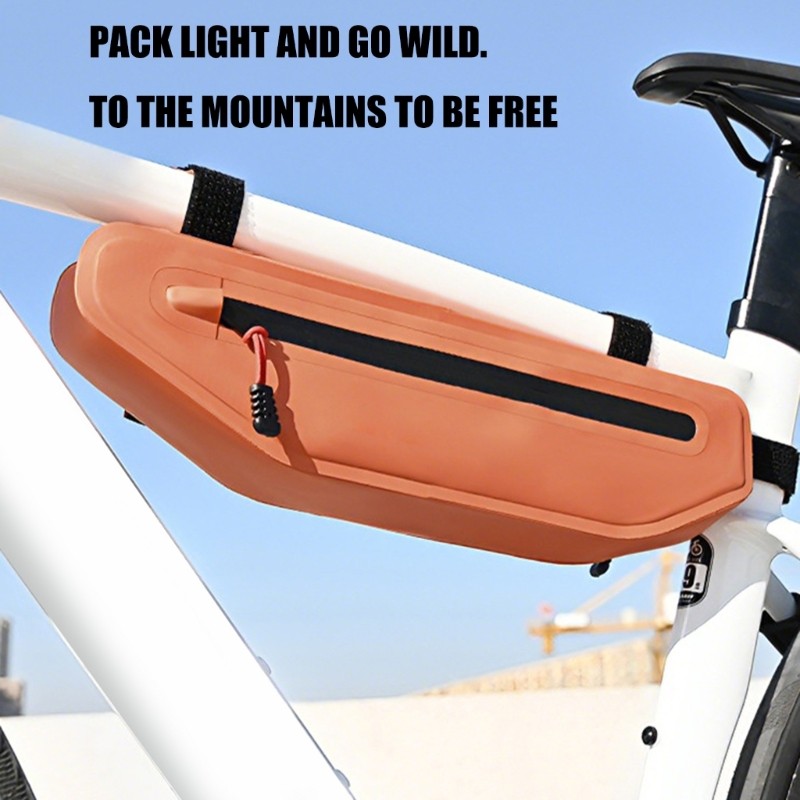 Impermeable Biking Storage Bag Having Secure Attachments And Easy Access