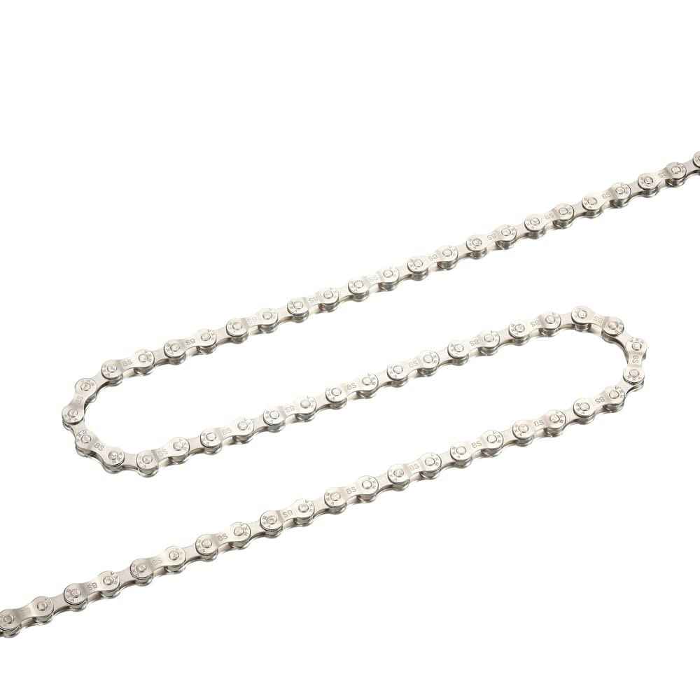 6/7/8/9/10/11 Speed Carbon Steel Bike Chain with Full Silver Plating, 116 Links,
