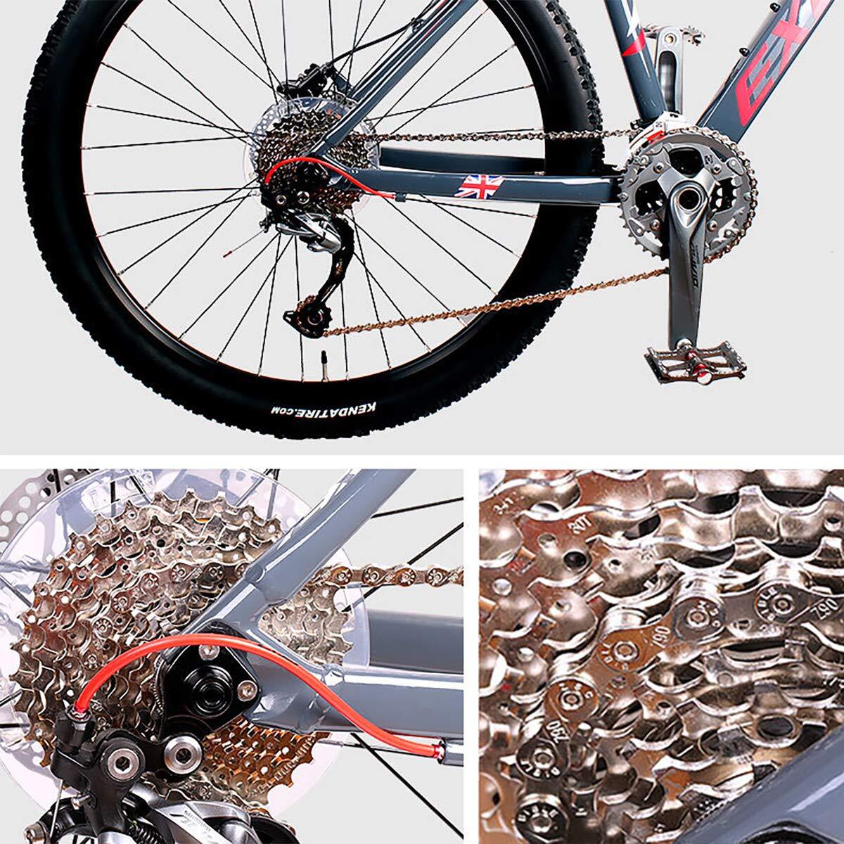 Z10 10-Speed Bike Chain 1/2 x 11/128 Inch 116 Links Electroplating Silver Rus…
