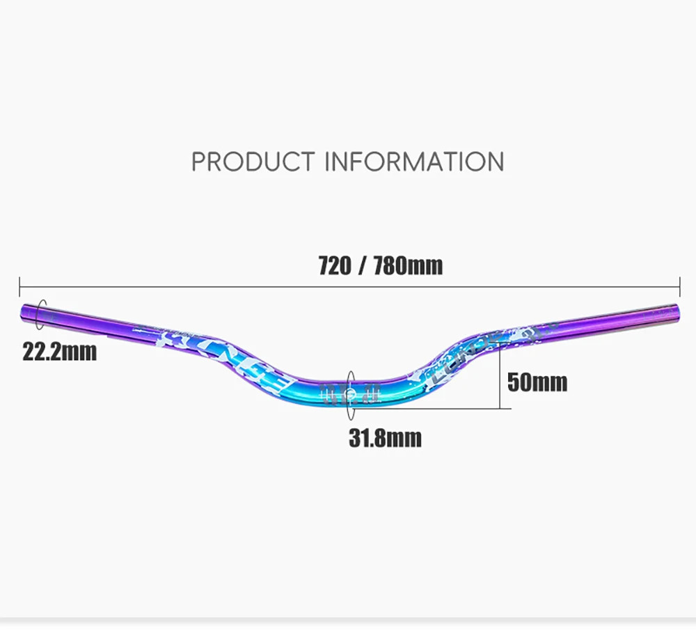 Mountain Bike Handlebar 31.8mm 720 – 780MM MTB Bicycle Riser Flats Handlebars