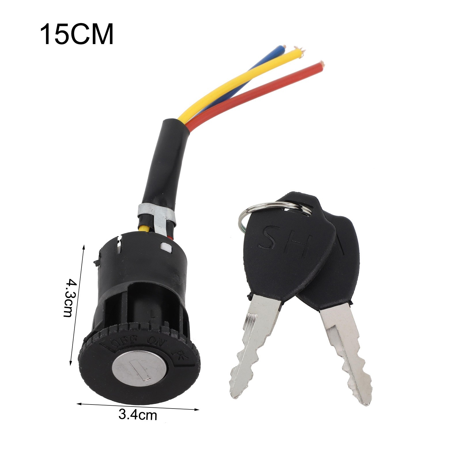 Electric Bike Ignition Key Keys E-Bike Lock E-Bike 3 Wire Easy To Install
